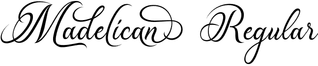 Madelican Regular font | Madelican.otf