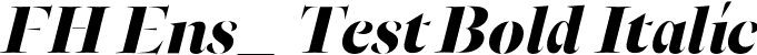 FH Ens_ Test Bold Italic font | FHEnsoTest-BoldItalic.otf