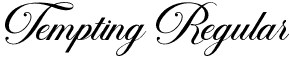 Tempting Regular font | Tempting - PERSONAL USE ONLY.otf