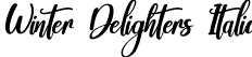 Winter Delighters Italic font | Winter Delighters Italic.ttf