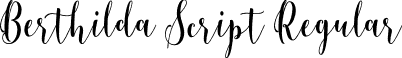 Berthilda Script Regular font | Berthilda Script.otf