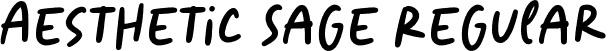 Aesthetic Sage Regular font | Aesthetic Sage Regular.ttf