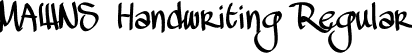 MAWNS Handwriting Regular font | MawnsHandwriting_PERSONAL_USE_ONLY.otf