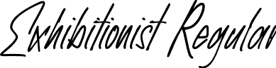 Exhibitionist Regular font | Exhibitionist.otf