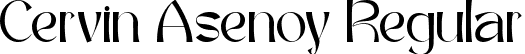 Cervin Asenoy Regular font | Cervin Asenoy.ttf