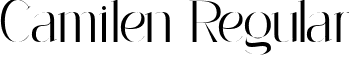 Camilen Regular font | Camilen.ttf