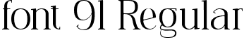 font 91 Regular font | Carlgine-Regular.ttf