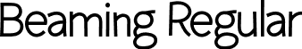 Beaming Regular font | Beaming.otf