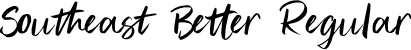 Southeast Better Regular font | SoutheastBetter.otf