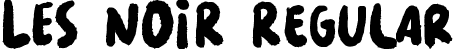 LES NOIR Regular font | LESNOIR.ttf