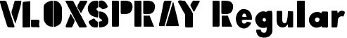 VLOXSPRAY Regular font | VLOXSPRAY.ttf