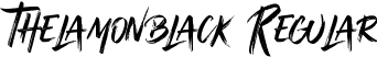 Thelamonblack Regular font | Thelamonblack.ttf