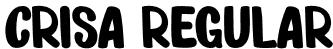 Crisa Regular font | Crisa.otf