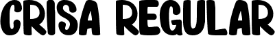 Crisa Regular font | Crisa.ttf