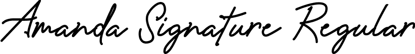 Amanda Signature Regular font | amandasignature.ttf