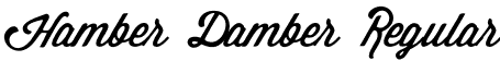 Hamber Damber Regular font | HamberDamber.otf