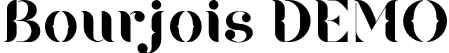 Bourjois DEMO font | BourjoisDEMO.otf