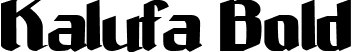 Kalufa Bold font | Kalufa-Bold.ttf