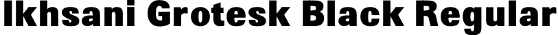 Ikhsani Grotesk Black Regular font | Ikhsani Grotesk-VF.ttf