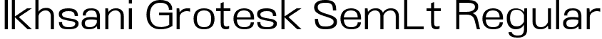 Ikhsani Grotesk SemLt Regular font | IkhsaniGrotesk-SemiLight.ttf