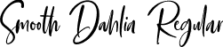 Smooth Dahlia Regular font | Smooth Dahlia.otf