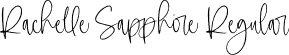 Rachelle Sapphire Regular font | RachelleSapphire-Regular.otf
