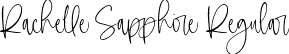 Rachelle Sapphire Regular font | RachelleSapphire-Regular.ttf