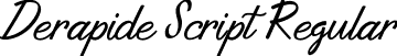 Derapide Script Regular font | Derapide.ttf