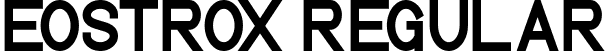 Eostrox Regular font | Eostrox.ttf