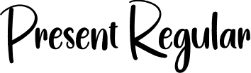 Present Regular font | Present.otf