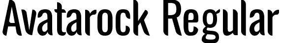 Avatarock Regular font | avatarock.ttf