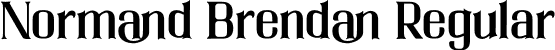 Normand Brendan Regular font | Normand Brendan.otf