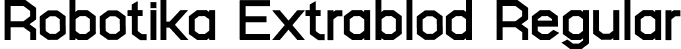 Robotika Extrablod Regular font | Robotika-Extrablod.otf