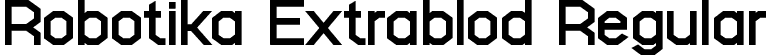 Robotika Extrablod Regular font | Robotika-Extrablod.ttf