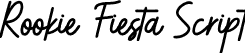 Rookie Fiesta Script font | Rookie Fiesta.otf