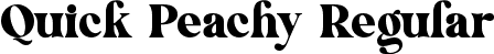 Quick Peachy Regular font | QuickPeachy.ttf