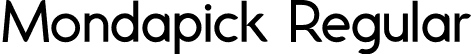 Mondapick Regular font | Mondapick.otf