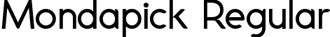 Mondapick Regular font | Mondapick.ttf