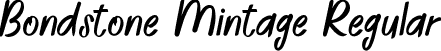 Bondstone Mintage Regular font | Bondstone-Mintage.ttf