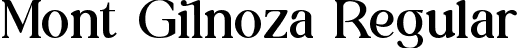 Mont Gilnoza Regular font | MontGilnozaRegular.ttf