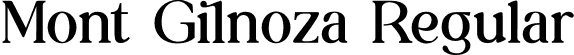 Mont Gilnoza Regular font | MontGilnoza.otf