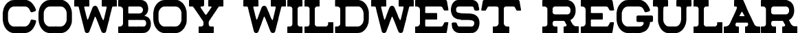 COWBOY WILDWEST Regular font | COWBOYWILDWEST.ttf