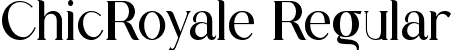 ChicRoyale Regular font | ChicRoyale.ttf