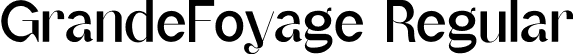 GrandeFoyage Regular font | GrandeFoyage.otf