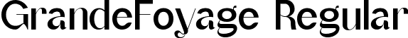 GrandeFoyage Regular font | GrandeFoyage.ttf