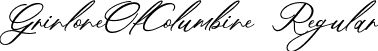 GrinloneOfColumbine Regular font | GrinloneOfColumbine.ttf