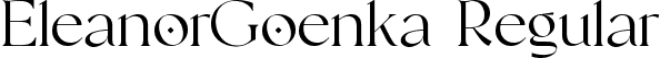 EleanorGoenka Regular font | EleanorGoenka.ttf