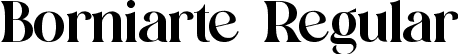 Borniarte Regular font | Borniarte.ttf