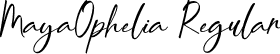 MayaOphelia Regular font | MayaOphelia.ttf