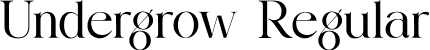 Undergrow Regular font | Undergrow.otf